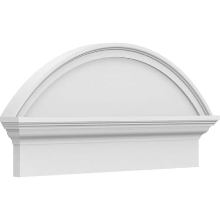 Segment Arch Smooth Architectural Grade PVC Combination Pediment, 28W X 13-7/8H X 2-3/4P